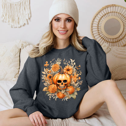 Women's Halloween Sweatshirt "Skull Face