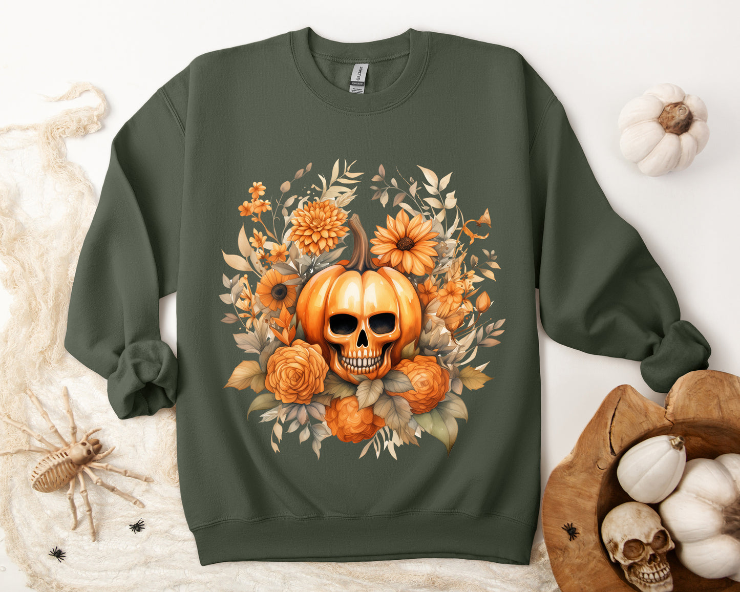 Women's Halloween Sweatshirt "Skull Face