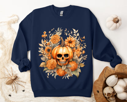 Women's Halloween Sweatshirt "Skull Face