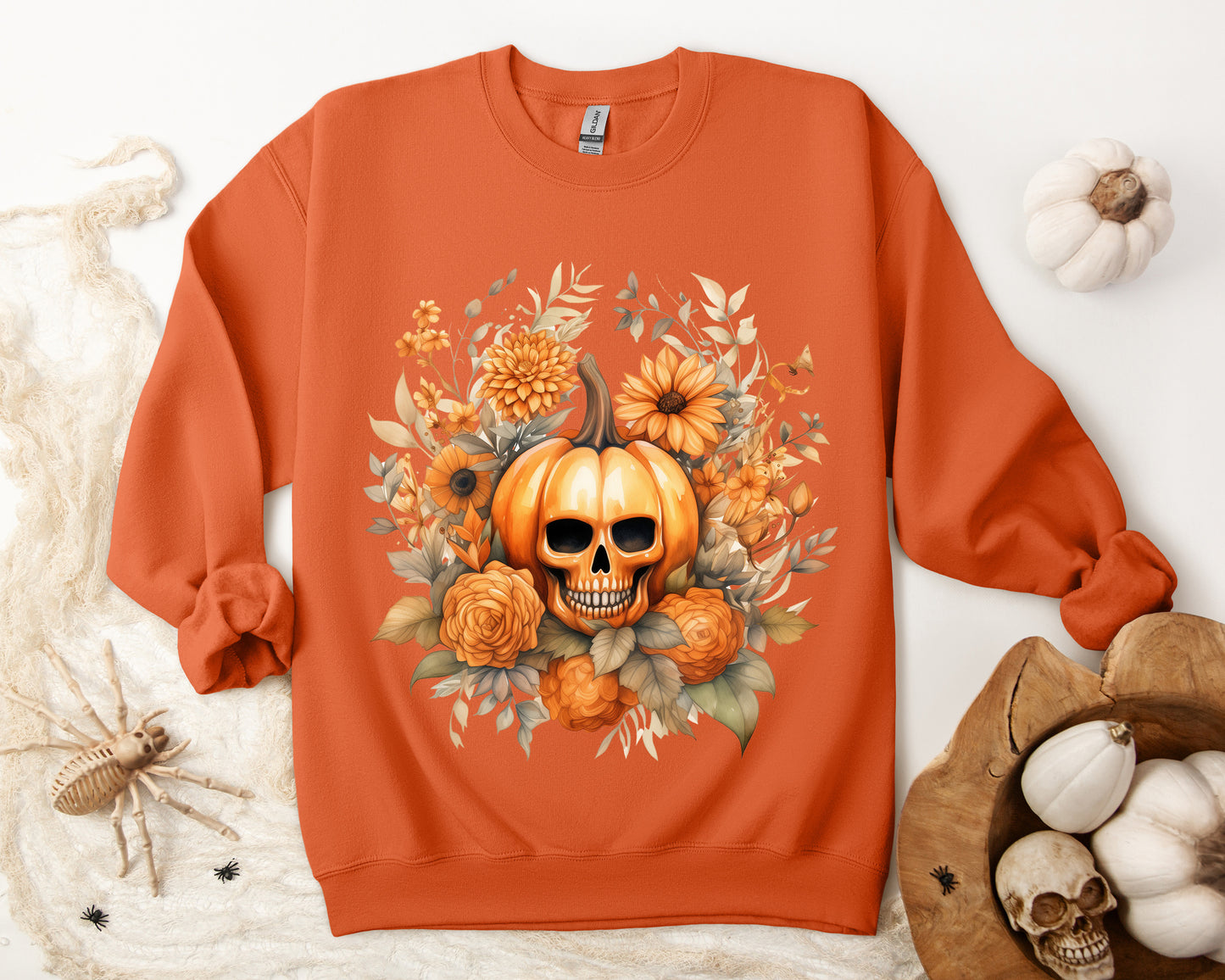 Women's Halloween Sweatshirt "Skull Face