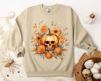 Women's Halloween Sweatshirt "Skull Face