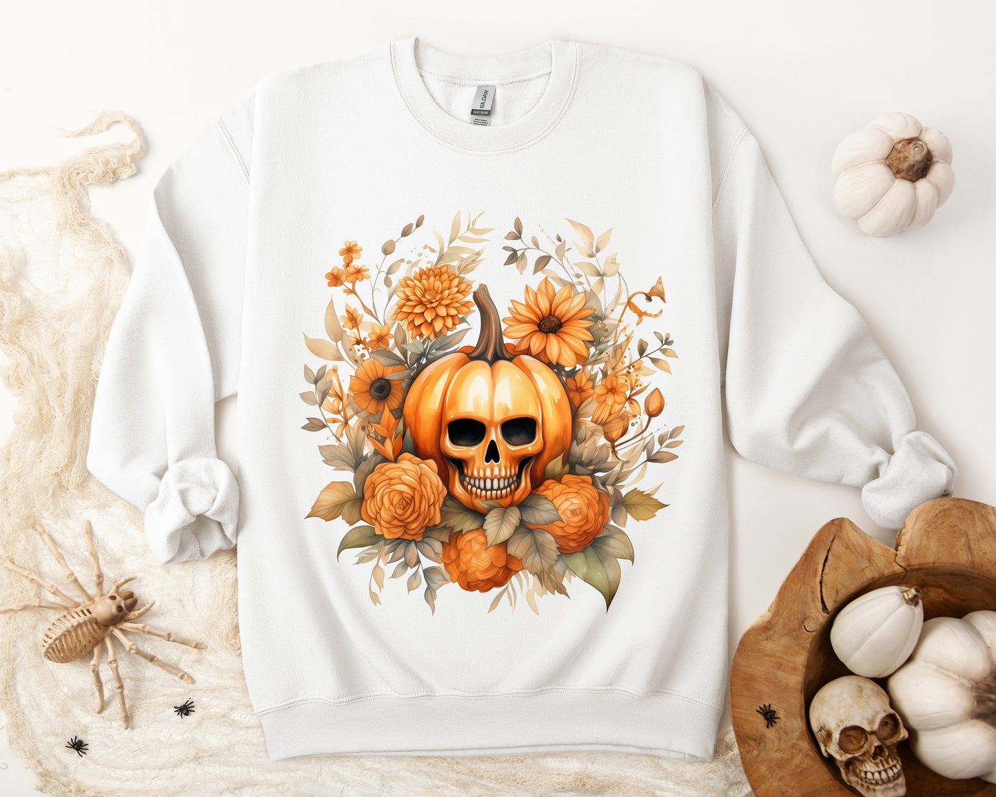 Women's Halloween Sweatshirt "Skull Face