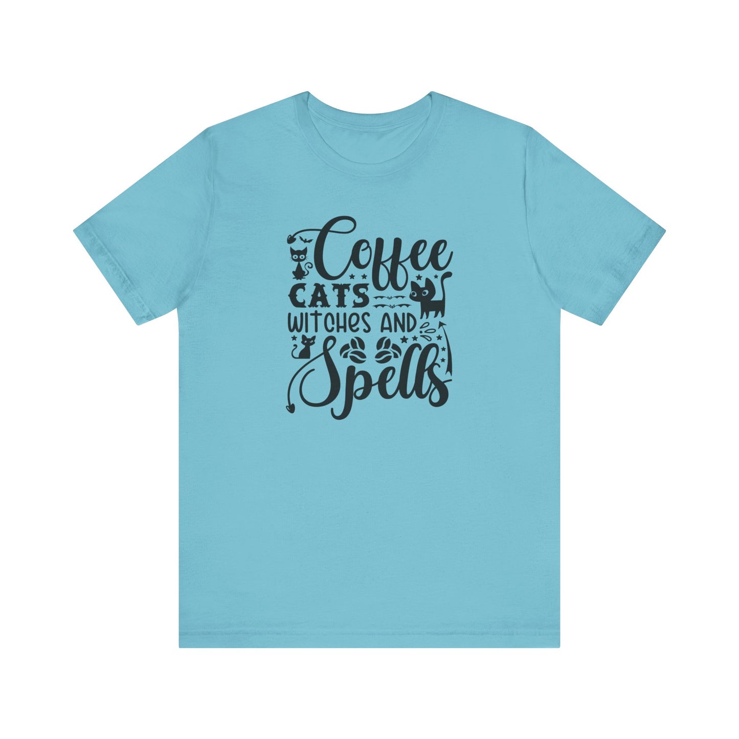 Halloween T-T-Shirt "Coffee, Cats,