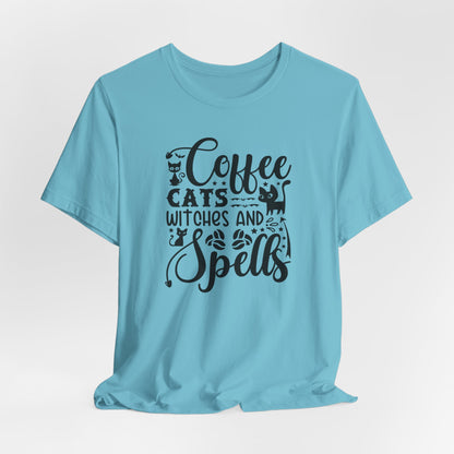 Halloween T-T-Shirt "Coffee, Cats,