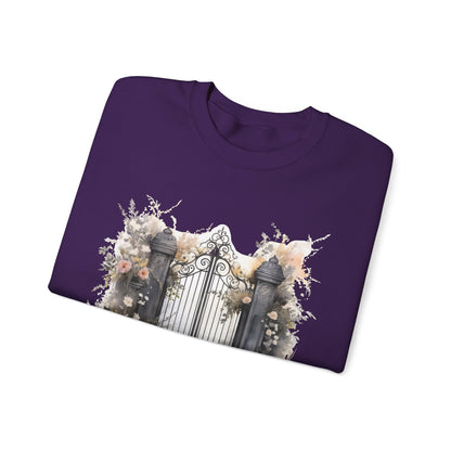 "Mystic Gateway" Creepy Cemetery Gates Boho Sudadera de Halloween para mujeres y hombres