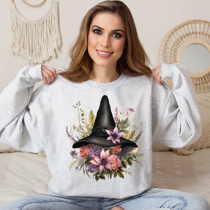 Women's Halloween Sweatshirt, Magical Witch