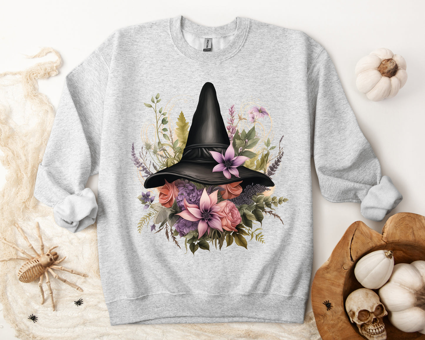 Women's Halloween Sweatshirt, Magical Witch