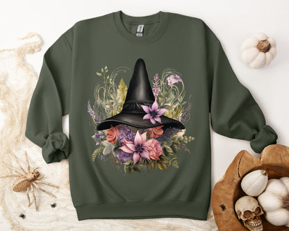 Women's Halloween Sweatshirt, Magical Witch