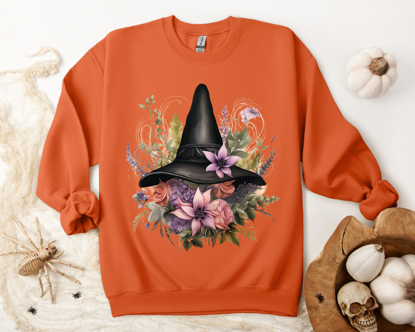 Women's Halloween Sweatshirt, Magical Witch