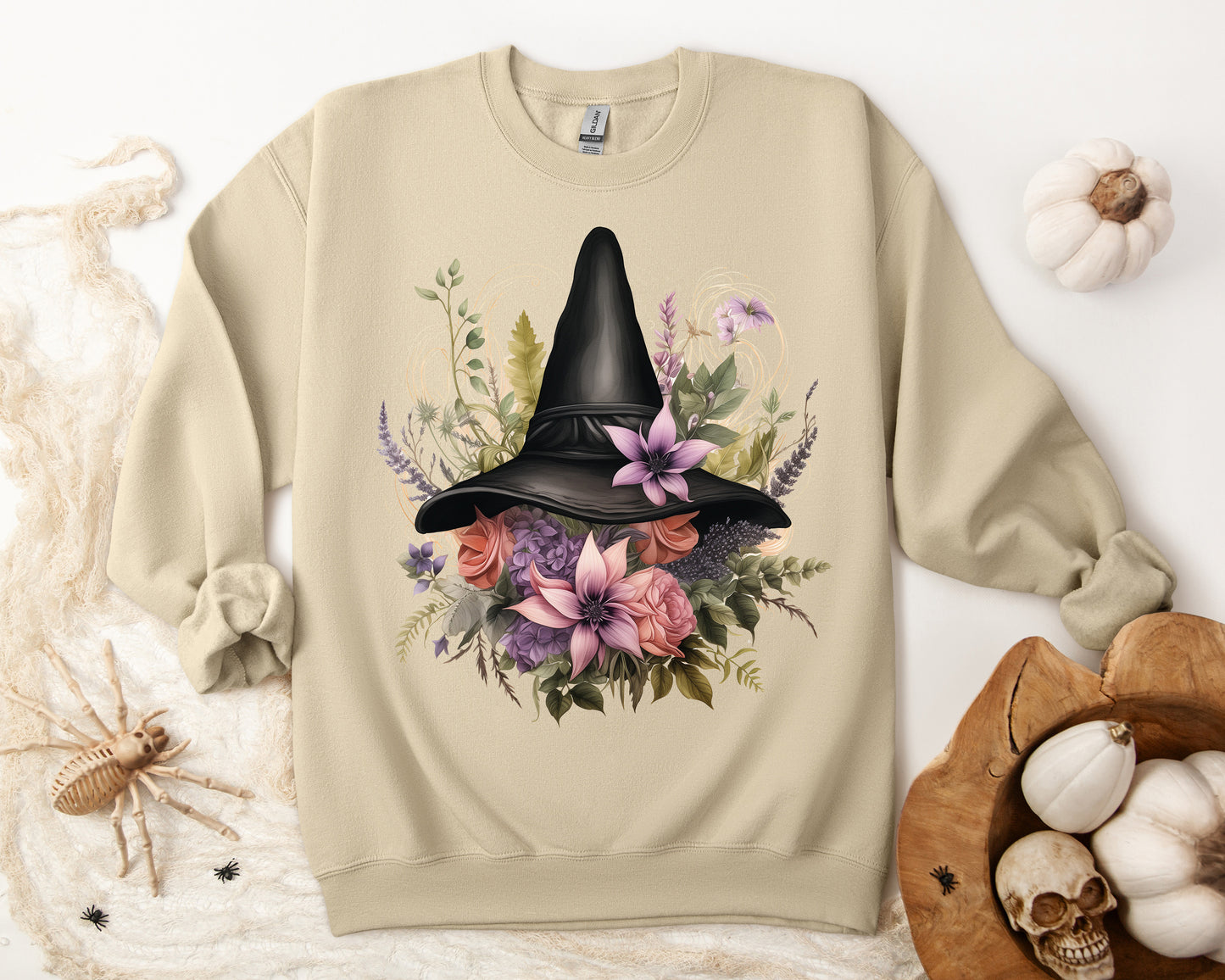 Women's Halloween Sweatshirt, Magical Witch