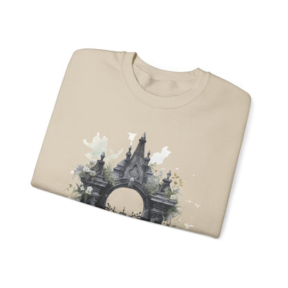 "Gothic Garden" Creepy Cemetery Gates Boho Sudadera de Halloween para mujeres y hombres