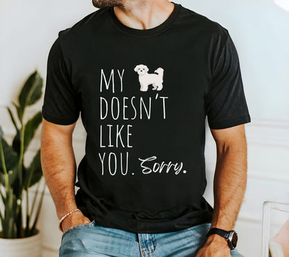 T-T-Shirt "My Maltese Doesn't Like