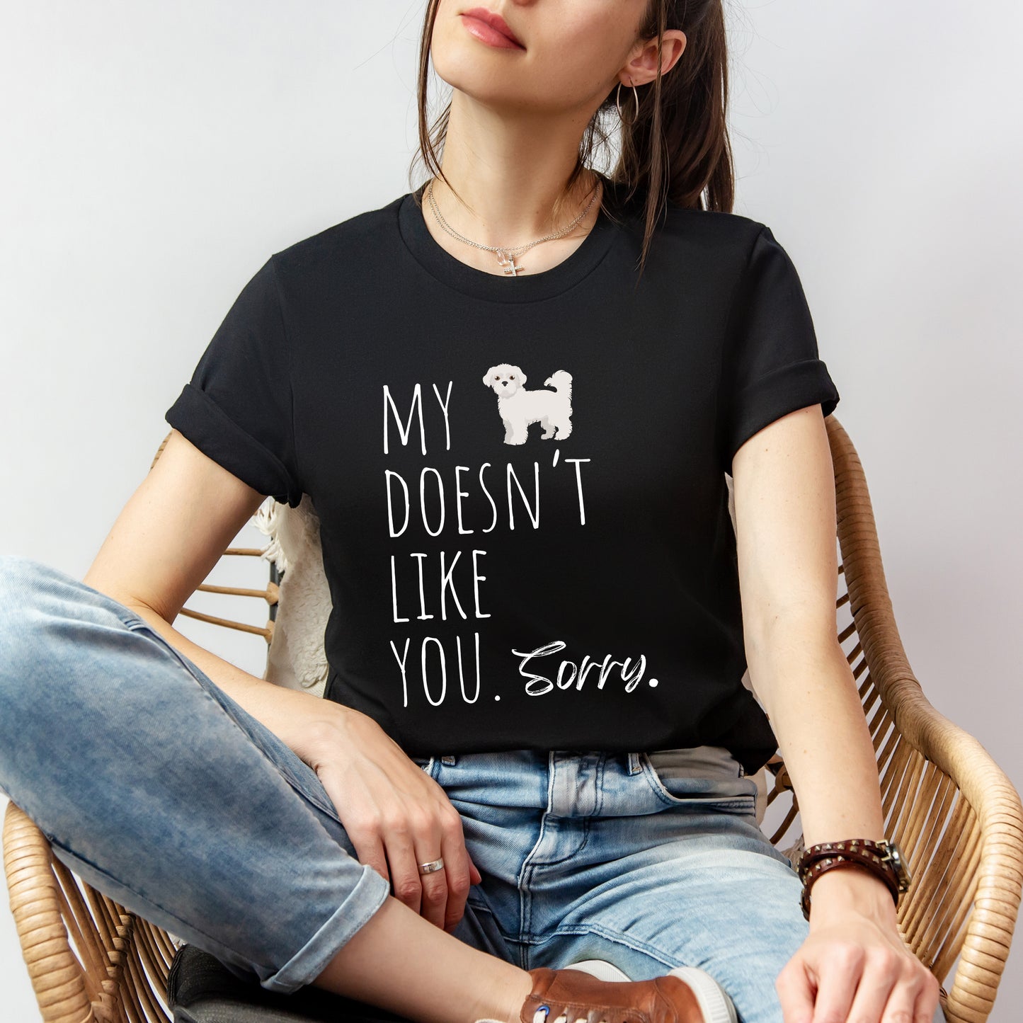 T-T-Shirt "My Maltese Doesn't Like