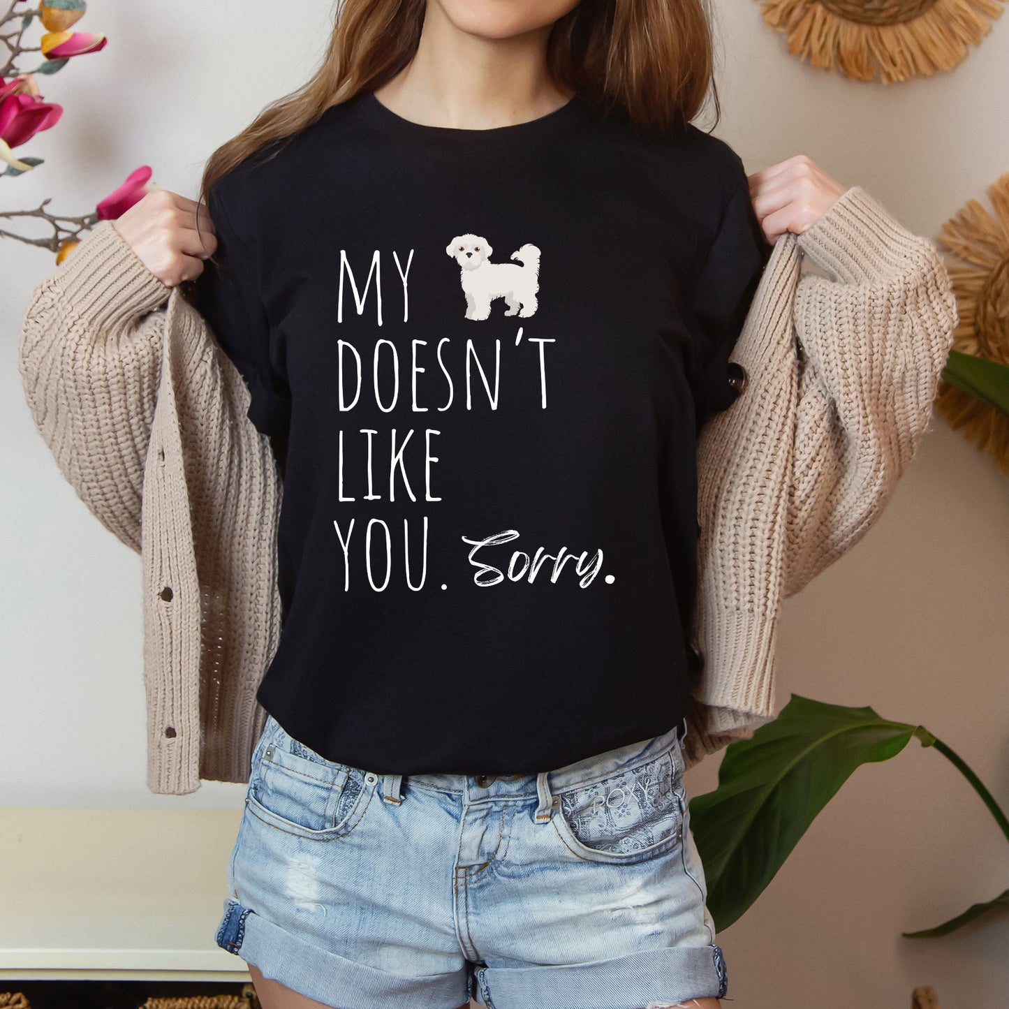 T-T-Shirt "My Maltese Doesn't Like