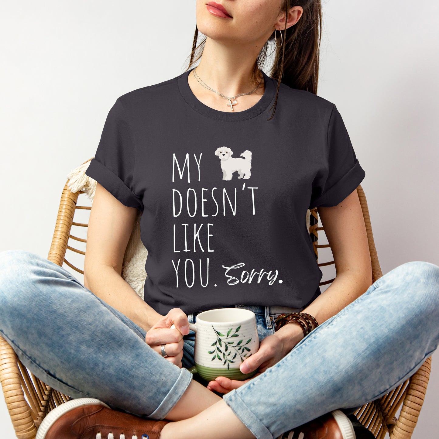 T-T-Shirt "My Maltese Doesn't Like