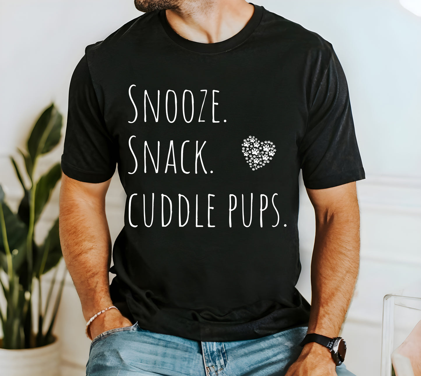 T-T-Shirt "Snooze, Snack, Cuddle