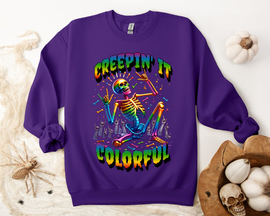 Rainbow Skeleton Sweatshirt