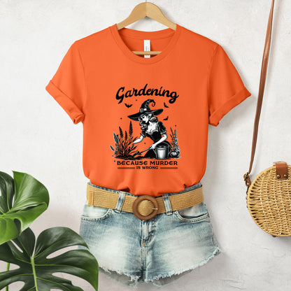 Halloween T-shirt "Gardening,